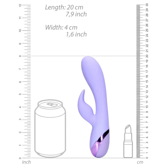 Loveline - vibrador clitoriano recarregável com orelhas de coelho - lilás