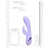 Loveline - vibrador clitoriano recarregável com orelhas de coelho - lilás