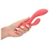 Loveline - vibrador recarregável, resistente à água, com estimulador de clitóris (rosa)