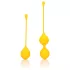 Loveline - bolas tailandesas de silicone - kit 2 peças - amarelo