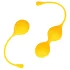 Loveline - bolas tailandesas de silicone - kit 2 peças - amarelo