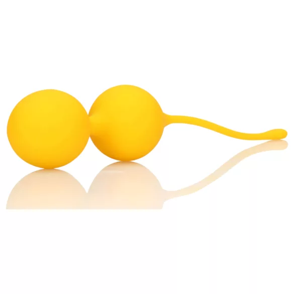 Loveline - bolas tailandesas de silicone - kit 2 peças - amarelo