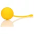 Loveline - bolas tailandesas de silicone - kit 2 peças - amarelo