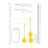Loveline - bolas tailandesas de silicone - kit 2 peças - amarelo