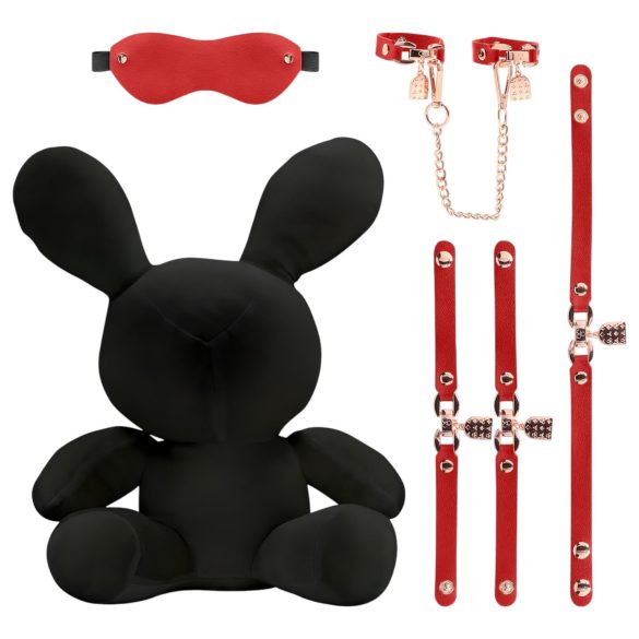 Bondage Rabbit - Fantasia BDSM coelho - acessório fetiche - preto