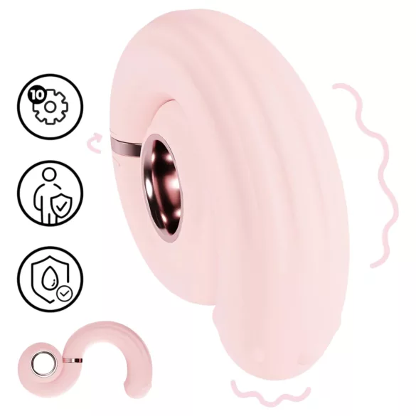 Loveline Perles - vibrador ponto G com pérolas - silicone rosa