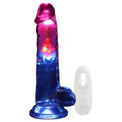   REALROCK - vibrador realístico com escroto que brilha - 20cm