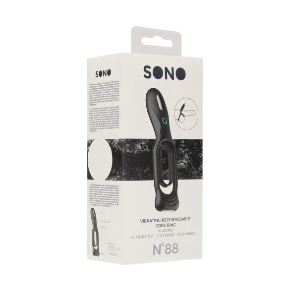 No.88 - anel peniano vibratório - silicone preto