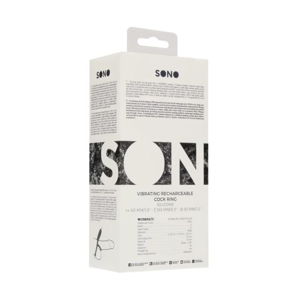 No.88 - anel peniano vibratório - silicone preto