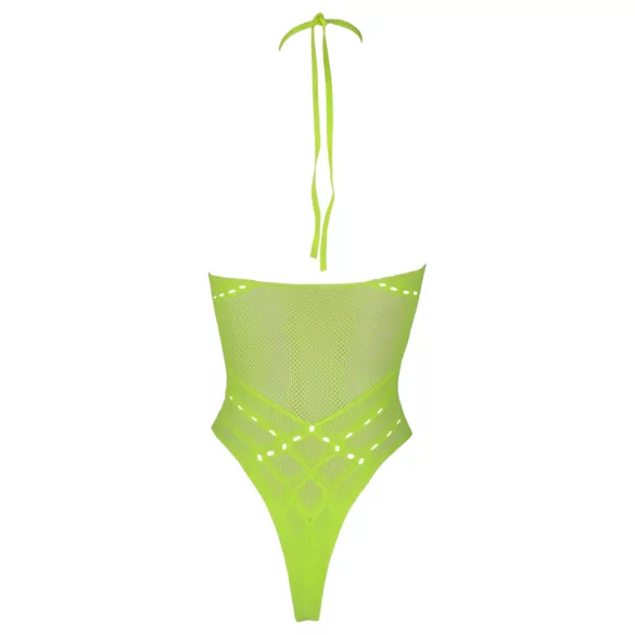 Ouch! - body com tiras fluorescente - neon verde