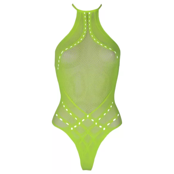 Ouch! - body com tiras fluorescente - neon verde