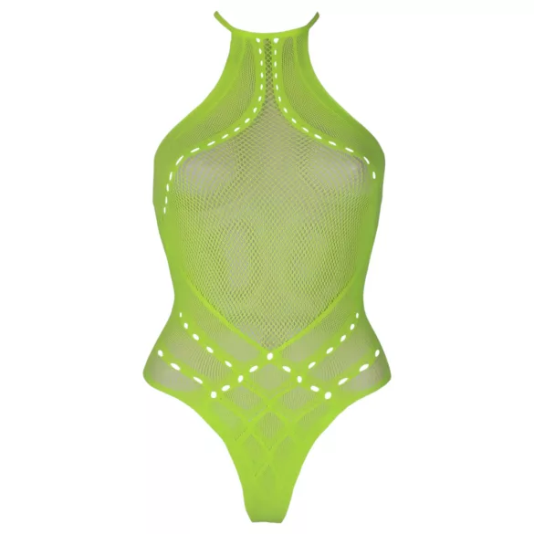 Ouch! - body com tiras fluorescente - neon verde