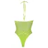 Ouch! - body com tiras fluorescente - neon verde