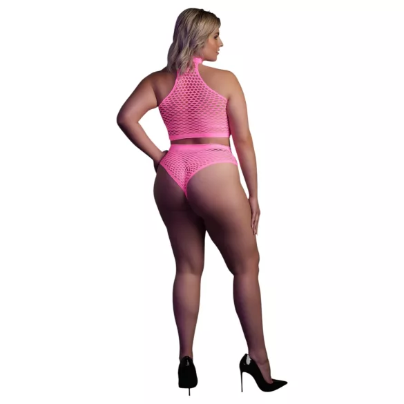 Ouch! - conjunto lingerie fosforescente - rosa