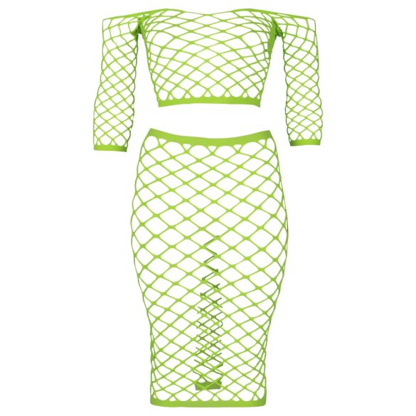 Ouch! - conjunto saia e top fosforescente - neon verde