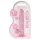 RealRock - dildo realístico transparente - silicone rosa 17cm