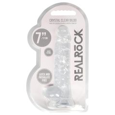 RealRock - dildo realístico transparente - 17cm
