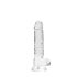 RealRock - dildo realístico transparente - 17cm