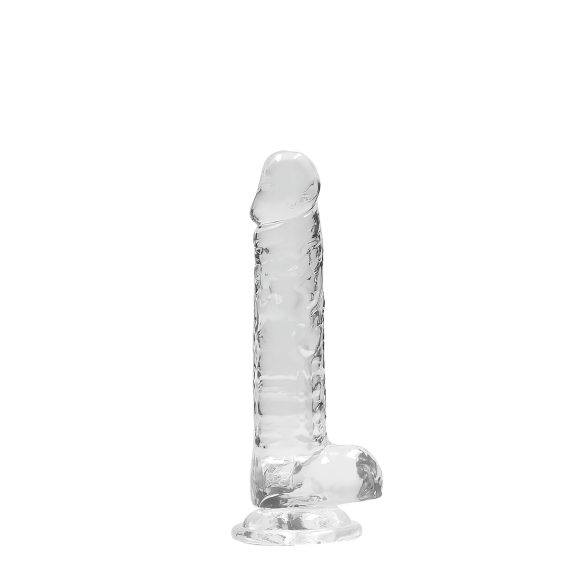 RealRock - dildo realístico transparente - 17cm