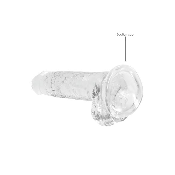 RealRock - dildo realístico transparente - 17cm