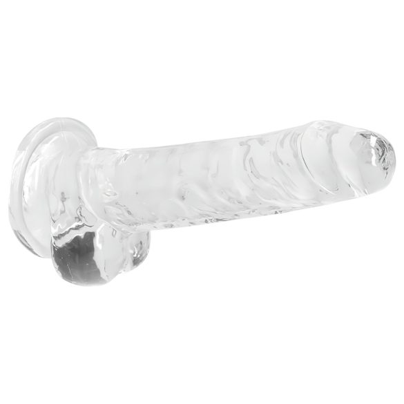 RealRock - dildo realístico transparente - 17cm
