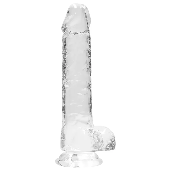 RealRock - dildo realístico transparente - 19cm