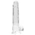 RealRock - dildo realístico transparente - 19cm