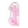 RealRock - dildo realístico transparente - pink 22cm