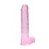 RealRock - dildo realístico transparente - pink 22cm