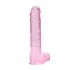 RealRock - dildo realístico transparente - pink 22cm