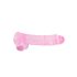 RealRock - dildo realístico transparente - pink 22cm