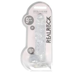 RealRock - dildo realístico transparente - 22cm