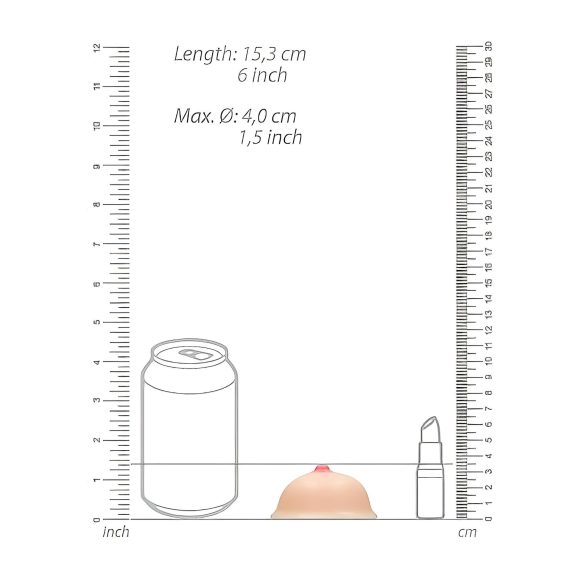 Titty - sabão formato seio - natural 95g