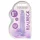 RealRock - dildo realístico transparente - roxo - 15cm