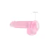 RealRock - dildo realístico transparente - pink 15cm