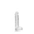 RealRock - dildo realístico transparente - 15cm