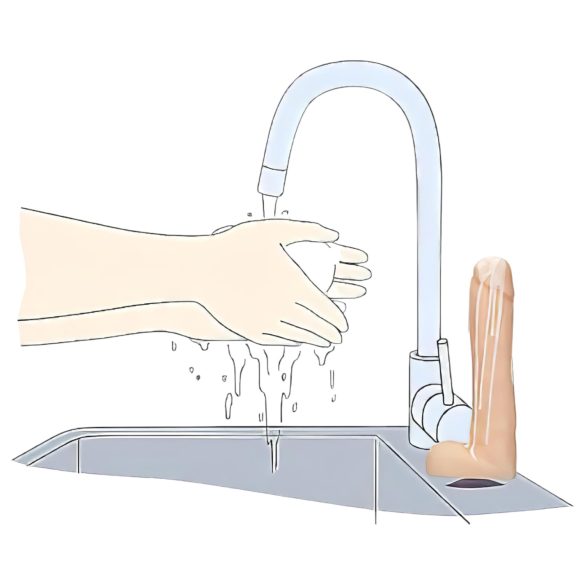 Dicky Cum - sabonete formato pênis com testículos - natural 250g