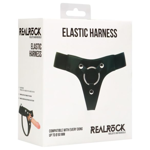 RealRock - cinta ajustável para strap-on - elástico preto