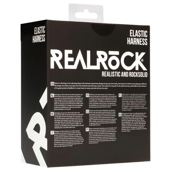 RealRock - cinta ajustável para strap-on - elástico preto