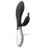 Alexios - vibrador borboleta com estimulador de clitóris - silicone preto