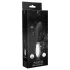 Alexios - vibrador borboleta com estimulador de clitóris - silicone preto