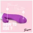 Teazers - vibrador com braço estimulador de clitóris (roxo)