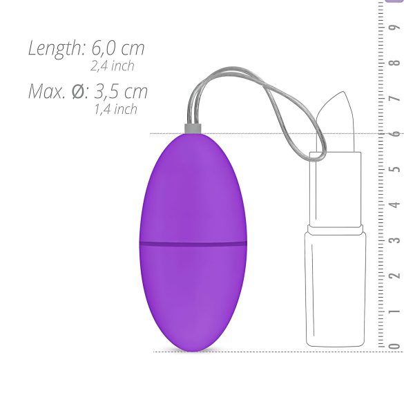 Easytoys - ovo vibrador com controle remoto 7 modos vibração - lilás