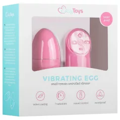   Easytoys - ovo vibrador com controle remoto 7 modos - silicone rosa