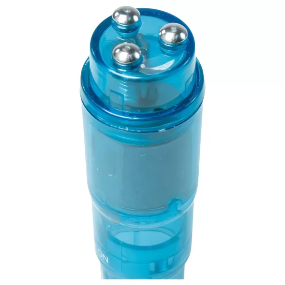 Easytoys Pocket Rocket - vibrador clitoriano com acessórios - azul - 5 peças
