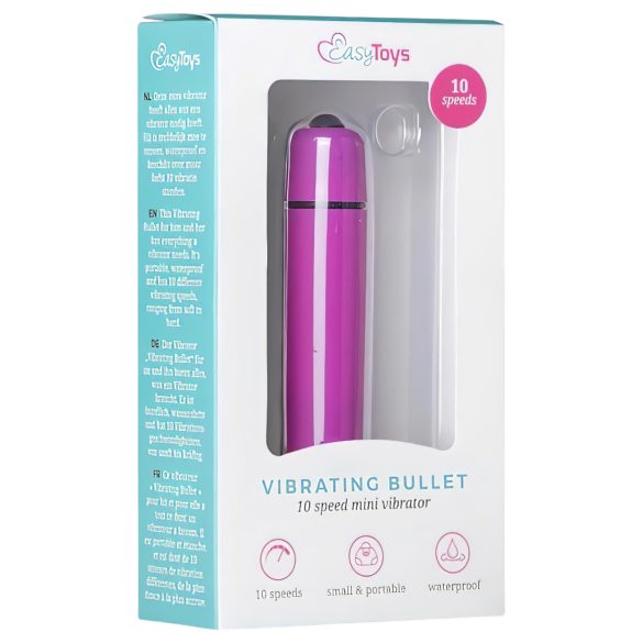 Easytoys - vibrador bullet à prova d'água - roxo