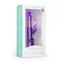 Easytoys - vibrador rabbit com pérolas rotativas e estimulador clitoriano - roxo