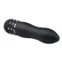 Easytoys Diamond Curved - mini vibrador varinha curvada - preto