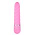 Easytoys Diamond - vibrador reto texturizado - silicone rosa