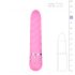 Easytoys Diamond - vibrador reto texturizado - silicone rosa